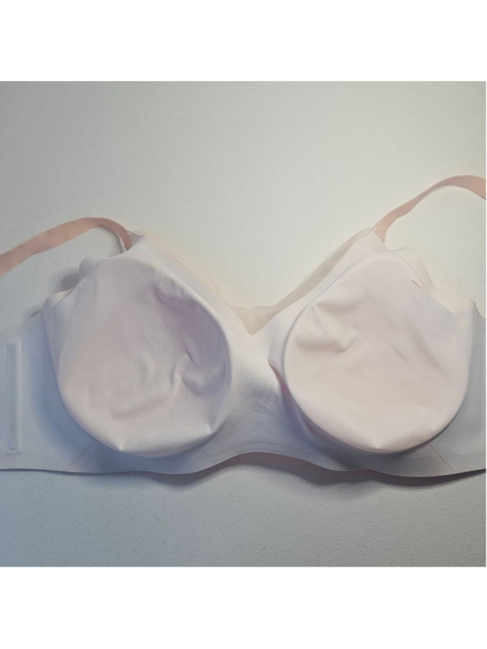 HONEYLOVE Crossover Wireless Pink and White Bra XL - Picture 7 of 10